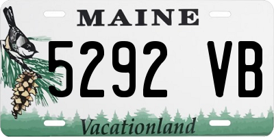 ME license plate 5292VB