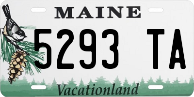 ME license plate 5293TA