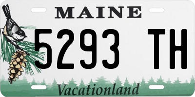 ME license plate 5293TH