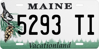 ME license plate 5293TI