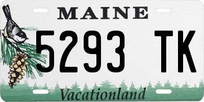 ME license plate 5293TK