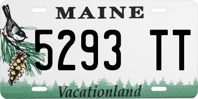ME license plate 5293TT