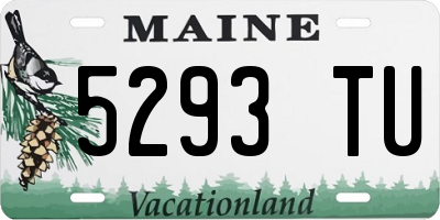 ME license plate 5293TU