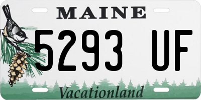 ME license plate 5293UF