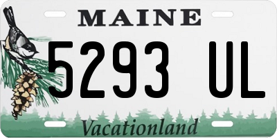 ME license plate 5293UL