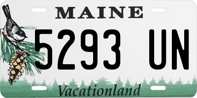 ME license plate 5293UN