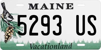 ME license plate 5293US