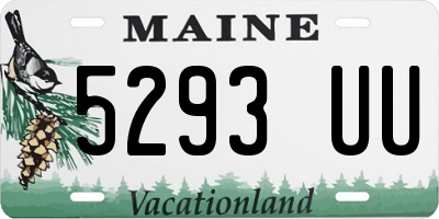 ME license plate 5293UU