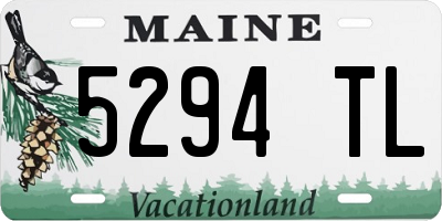 ME license plate 5294TL