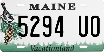 ME license plate 5294UO