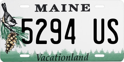 ME license plate 5294US
