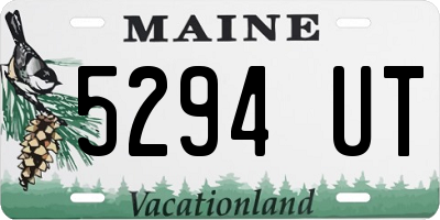 ME license plate 5294UT