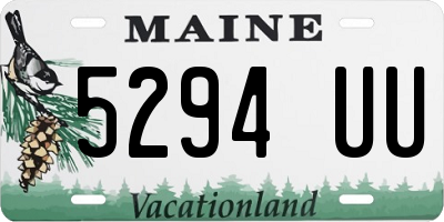 ME license plate 5294UU