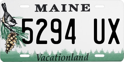 ME license plate 5294UX