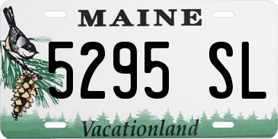 ME license plate 5295SL