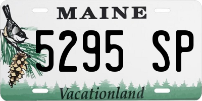 ME license plate 5295SP
