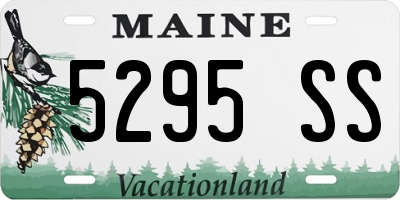ME license plate 5295SS