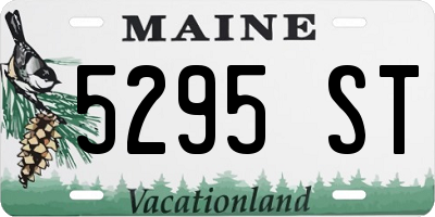 ME license plate 5295ST