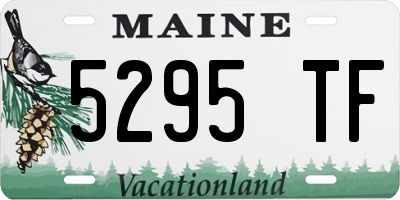 ME license plate 5295TF