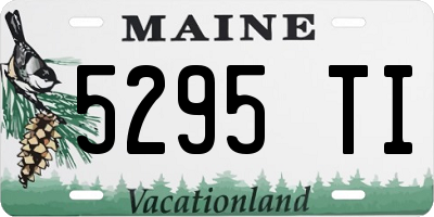ME license plate 5295TI