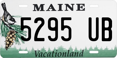 ME license plate 5295UB