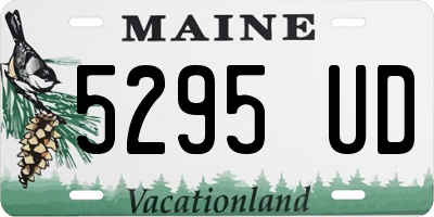 ME license plate 5295UD