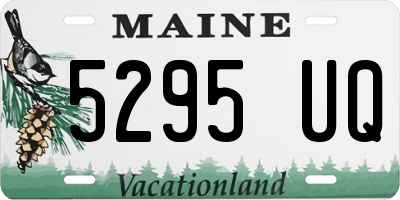 ME license plate 5295UQ