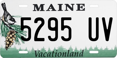 ME license plate 5295UV