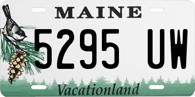 ME license plate 5295UW