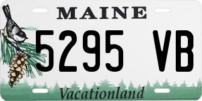 ME license plate 5295VB