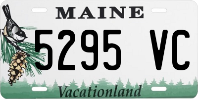 ME license plate 5295VC
