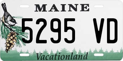 ME license plate 5295VD