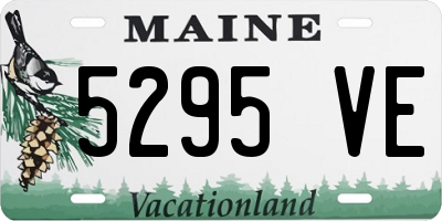 ME license plate 5295VE