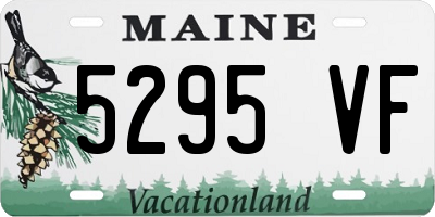 ME license plate 5295VF