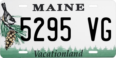 ME license plate 5295VG