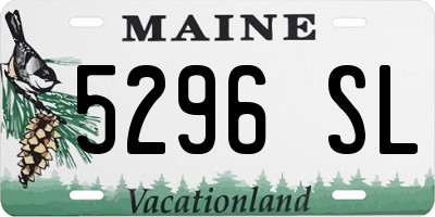 ME license plate 5296SL