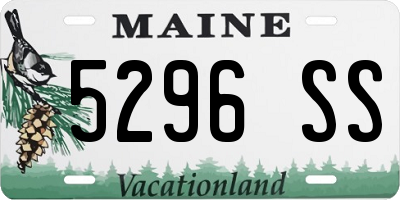 ME license plate 5296SS