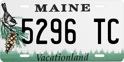 ME license plate 5296TC
