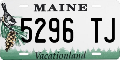 ME license plate 5296TJ
