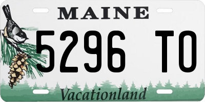 ME license plate 5296TO