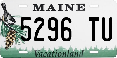 ME license plate 5296TU