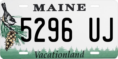 ME license plate 5296UJ