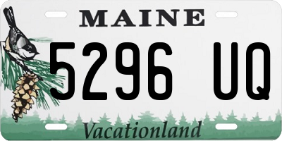 ME license plate 5296UQ