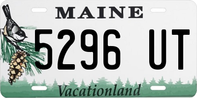 ME license plate 5296UT