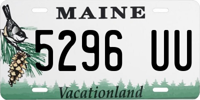 ME license plate 5296UU