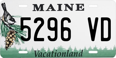 ME license plate 5296VD