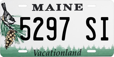 ME license plate 5297SI