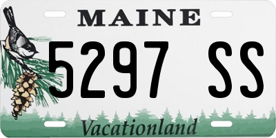ME license plate 5297SS