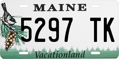 ME license plate 5297TK