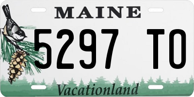 ME license plate 5297TO